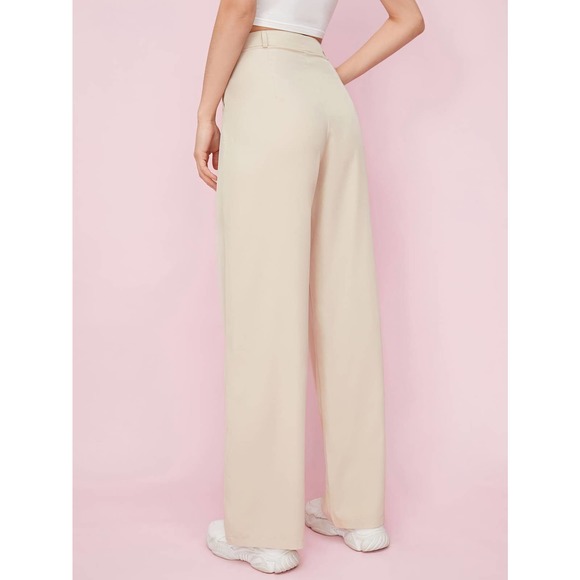 High waist Zip Up Straight Leg Pants dress pants black - Picture 11 of 12